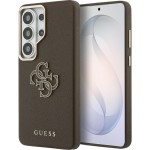 Etui Guess Saffiano Full Wrapped do Galaxy S26 Ultra, brązowe Big Logo Guess