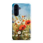 Etui ochronne do Galaxy A57 5G, Mobiwear Elite Pro, łąkowe kwiaty