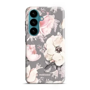Etui ochronne do Galaxy S26, Mobiwear Elite Pro, różowo-kwieciste