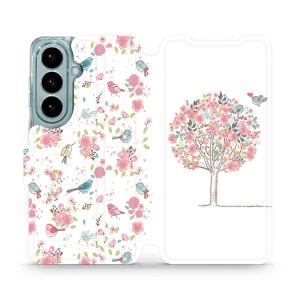 Etui z klapką do Galaxy S26, Mobiwear Book, różowy gaj