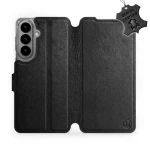 Etui z naturalnej skóry do Galaxy S26 Plus, Mobiwear Leather, czarne
