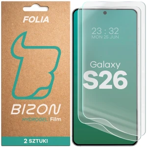 Folia hydrożelowa na ekran Bizon Film Hydrogel Front Duo do Galaxy S26, 2 sztuki