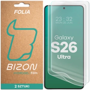 Folia hydrożelowa na ekran Bizon Film Hydrogel Front Duo do Galaxy S26 Ultra, 2 sztuki