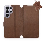Etui z naturalnej skóry do Galaxy S26 Ultra, Mobiwear Leather, brązowe