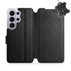 Etui z naturalnej skóry do Galaxy S26 Ultra, Mobiwear Leather, czarne