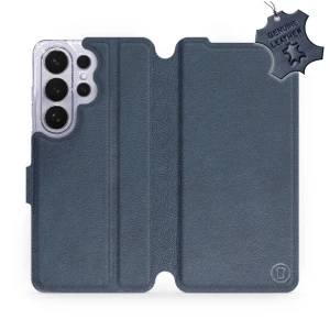 Etui z naturalnej skóry do Galaxy S26 Ultra, Mobiwear Leather, granatowe