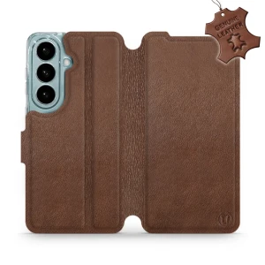 Etui z naturalnej skóry do Galaxy S26, Mobiwear Leather, brązowe