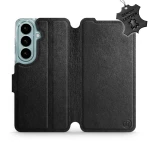 Etui z naturalnej skóry do Galaxy S26, Mobiwear Leather, czarne