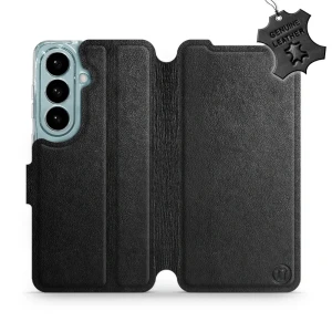 Etui z naturalnej skóry do Galaxy S26, Mobiwear Leather, czarne