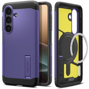 Etui Spigen Tough Armor Mag do MagSafe do Galaxy S26, fioletowe
