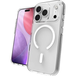 Etui ZAGG Crystal Palace Snap 2 do MagSafe do iPhone 17 Pro, przezroczysto-białe