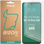 Folia hydrożelowa na ekran Bizon Film Hydrogel Front Duo do Xiaomi Redmi Note 15 / 15 Pro 4G / POCO M8 5G, 2 sztuki
