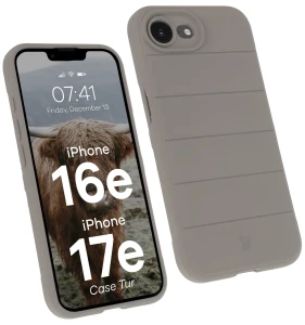 Pancerne etui Bizon Case Tur do iPhone 17e / 16e, jasnoszare