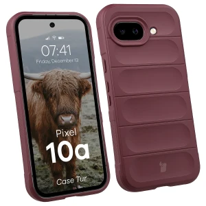 Pancerne etui Bizon Case Tur do Google Pixel 10a, burgundowe