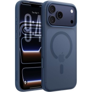 Etui Belkin SheerForce Grip (CC) do MagSafe do iPhone 17 Pro Max, granatowe