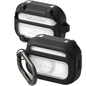 Etui    Ringke UX Magnetic do AirPods Pro 3, do MagSafe, czarno-przezroczyste