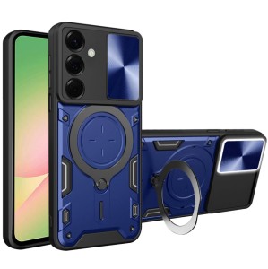 Etui z zaślepką na aparat Techsuit CamGuard Pro do Galaxy A57 5G, niebiesko-czarne
