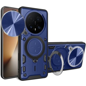 Etui z zaślepką na aparat Techsuit CamGuard Pro do Honor Magic8 Pro, niebiesko-czarne