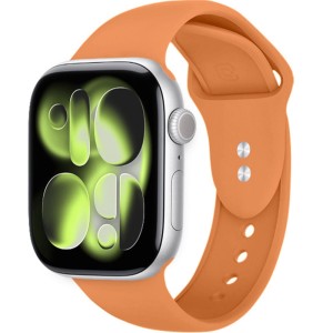Pasek Crong Liquid Band do Apple Watch 42/41/40/38 mm, pomarańczowy