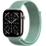Pasek Crong Nylon do Apple Watch 42/41/40/38 mm, zielony