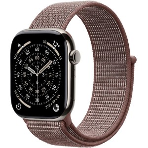 Pasek Crong Nylon do Apple Watch 42/41/40/38 mm, brązowy