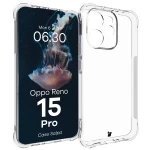 Elastyczne etui Bizon Case Salpa do Oppo Reno 15 Pro, przezroczyste