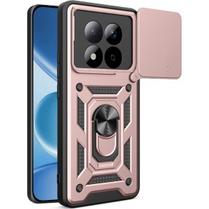 Etui Techsuit CamShield Series do Xiaomi Redmi Note 15 Pro 5G, różowozłote / czarne