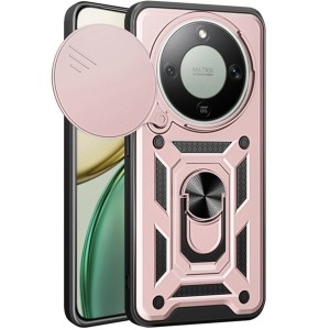 Etui Techsuit CamShield Series do Honor Magic8 Lite, różowozłote / czarne