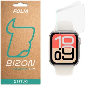 Folia hydrożelowa na ekran Bizon Watch Film Hydrogel Duo do Apple Watch SE 3 / SE 2 / SE / 6 / 5 / 4 (40 mm), 2 sztuki