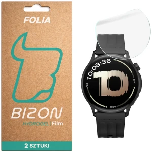 Folia hydrożelowa na ekran Bizon Watch Film Hydrogel Duo do OnePlus Watch Lite 45 mm / Oppo Watch S 45 mm, 2 sztuki