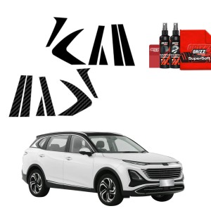 12w1 Czarna folia Grizz Protector na słupki do Bestune T90 (2023-2026)