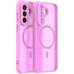 Etui Techsuit HaloFrost II MagSafe do Galaxy A57 5G, różowe