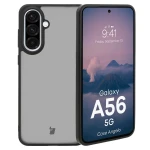 Etui Bizon Case Angelo do Galaxy A56 5G, półprzezroczyste z czarną ramką
