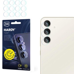 4x Szkło hybrydowe na soczewki aparatu, 3mk Hardy Fusion Lens Protection do Galaxy S24