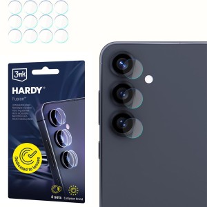 4x Szkło hybrydowe na soczewki aparatu, 3mk Hardy Fusion Lens Protection do Galaxy S25 FE