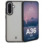 Etui Bizon Case Angelo do Galaxy A36 5G, półprzezroczyste z czarną ramką