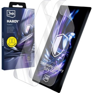 Szkło hybrydowe, 3mk Hardy Fusion do Galaxy S24 Ultra, 2 szt