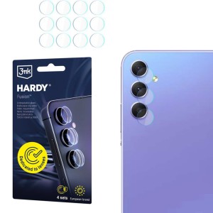 4x Szkło hybrydowe na soczewki aparatu, 3mk Hardy Fusion Lens Protection do Galaxy A55 5G / A35 5G
