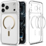 Etui Spigen Ultra Hybrid Mag do MagSafe do iPhone 17 Pro, przezroczysto-złote