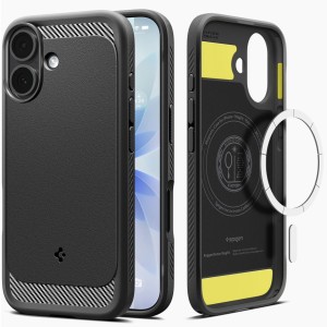 Etui Spigen Rugged Armor Mag do MagSafe do iPhone 17, czarne