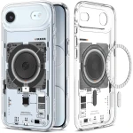 Etui Spigen Ultra Hybrid Mag do MagSafe do iPhone Air, przezroczysto-wzorzyste (Neo One)