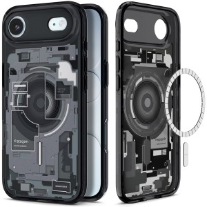 Etui Spigen Ultra Hybrid Mag do MagSafe do iPhone Air, przydymione-szare (Zero One)