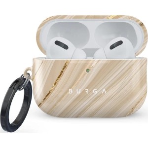 Etui Burga Full Glam do AirPods Pro 3, beżowo-złote