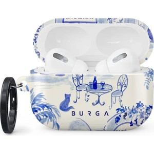 Etui Burga Sobremesa do AirPods Pro 2, białe z niebieskim wzorem
