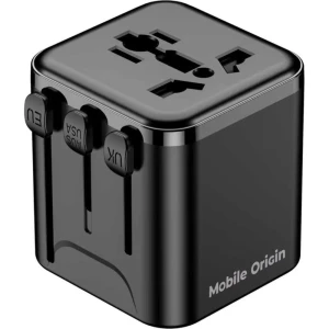 Adapter / przejściówka Mobile Origin Universal Travel Adapter PW30 EU / UK / US / AUS 2500W, czarna