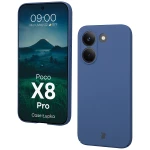Etui Bizon Case Łupka do Xiaomi POCO X8 Pro, niebieskie