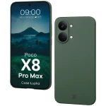 Etui Bizon Case Łupka do Xiaomi POCO X8 Pro Max, zielone