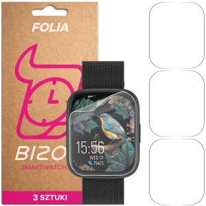 Folia ochronna na ekran zegarka Bizon Watch Film HydroFlex do Forever ForeVigo 4, 3 sztuki