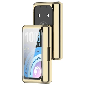 Etui z osłoną ekranu Bizon Case Watch Felipe do Huawei Band 11 Pro, złote