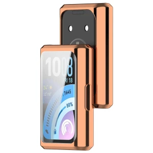 Etui z osłoną ekranu Bizon Case Watch Felipe do Huawei Band 11 Pro, różowozłote